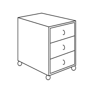 Ormarić s ladicama, pokretni MP