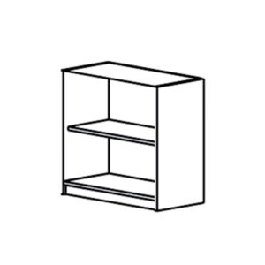 Niski ormarić s otvorenim policama 80x40x76