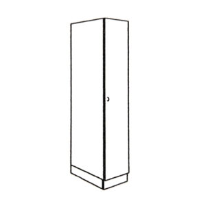 Ormar – 1 vratna krila 40x40x195