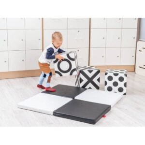 Kocke sa crno-bijelim printom, 3 kom