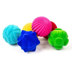 Taktilne mini loptice, 6 kom