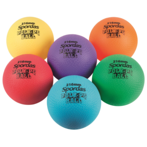 Šarene Poly PG lopte, 6 kom