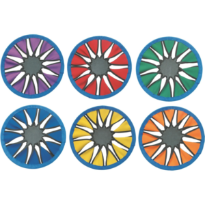 Šareni Twist Frizbi disk, 6 kom
